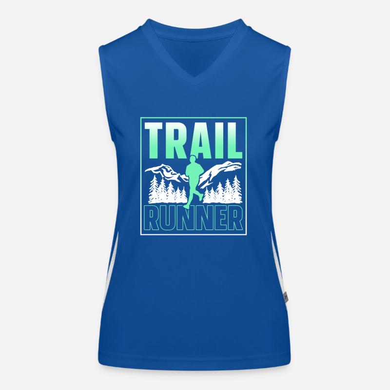 Course de trail Course Course en sentier Débardeur respirant contrasté Femme