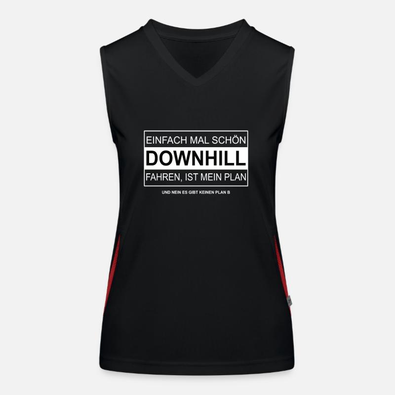 Just ride nicely DOWNHILL Women's Functional Contrast Tank Top