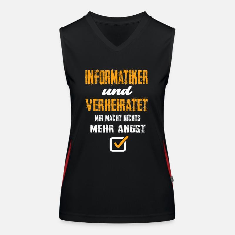Informatiker Funktionelles Kontrast-Tank Top für Frauen