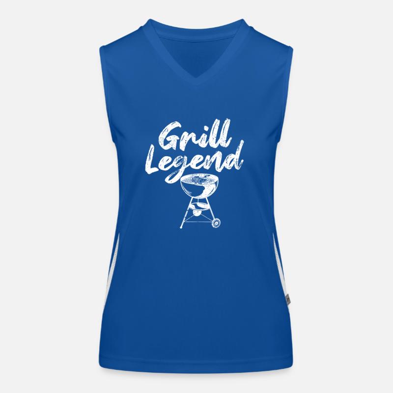 Grill Legend BBQ Fleisch Räuchern Grillen Liebe Funktionelles Kontrast-Tank Top für Frauen
