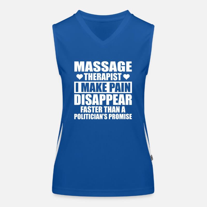 Lustiges Massagetherapeuten Design Funktionelles Kontrast-Tank Top für Frauen