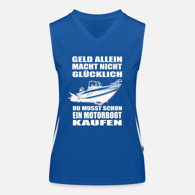 Motorboot Funktionelles Kontrast-Tank Top für Frauen
