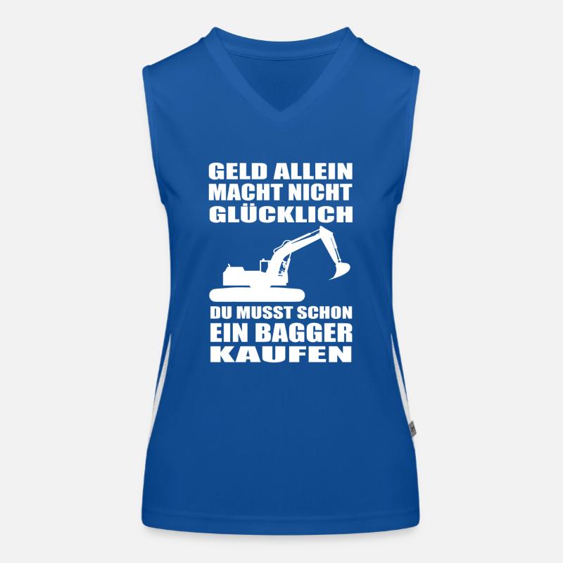Bagger Funktionelles Kontrast-Tank Top für Frauen