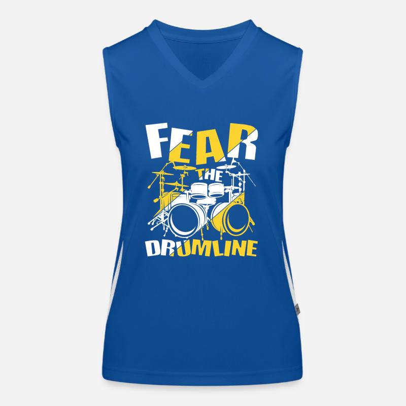 Fear The Drumline Funktionelles Kontrast-Tank Top für Frauen