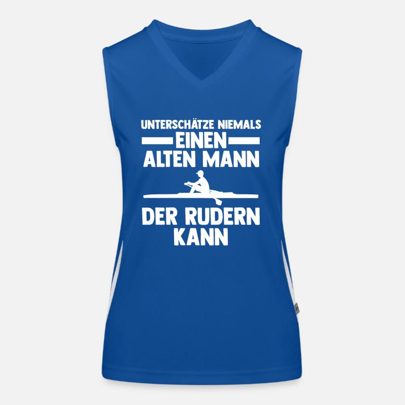 Paddeln Rudern Ruderer Funktionelles Kontrast-Tank Top für Frauen