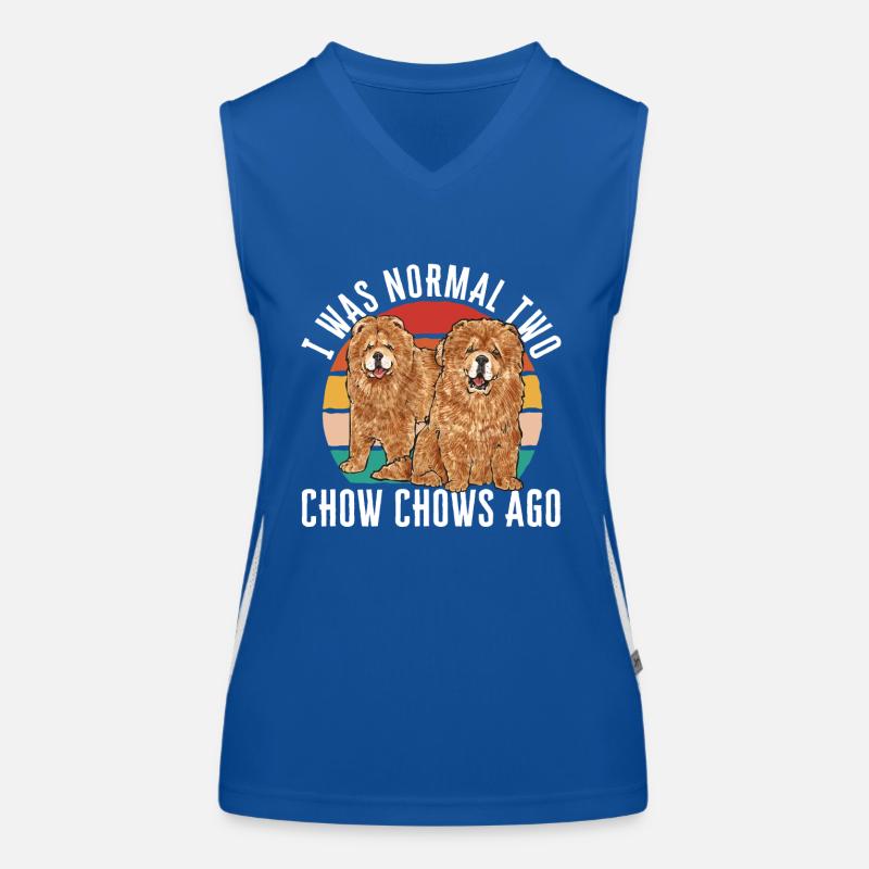 Chow Chow Hund Funktionelles Kontrast-Tank Top für Frauen