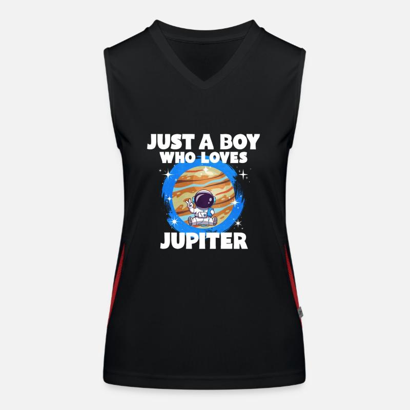 Jupiter Planet Gift Women's Functional Contrast Tank Top