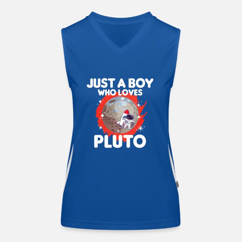 Pluto Planet Geschenk Funktionelles Kontrast-Tank Top für Frauen