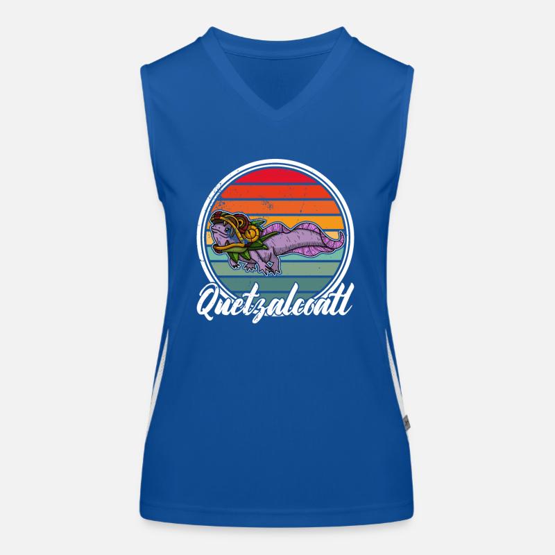 Quetzalcoatl Axolotl Mexico Aztecs Deity Women's Functional Contrast Tank Top