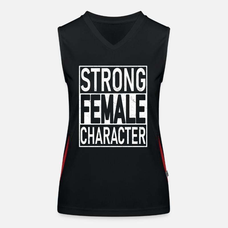 Starker weiblicher Charakter Funktionelles Kontrast-Tank Top für Frauen