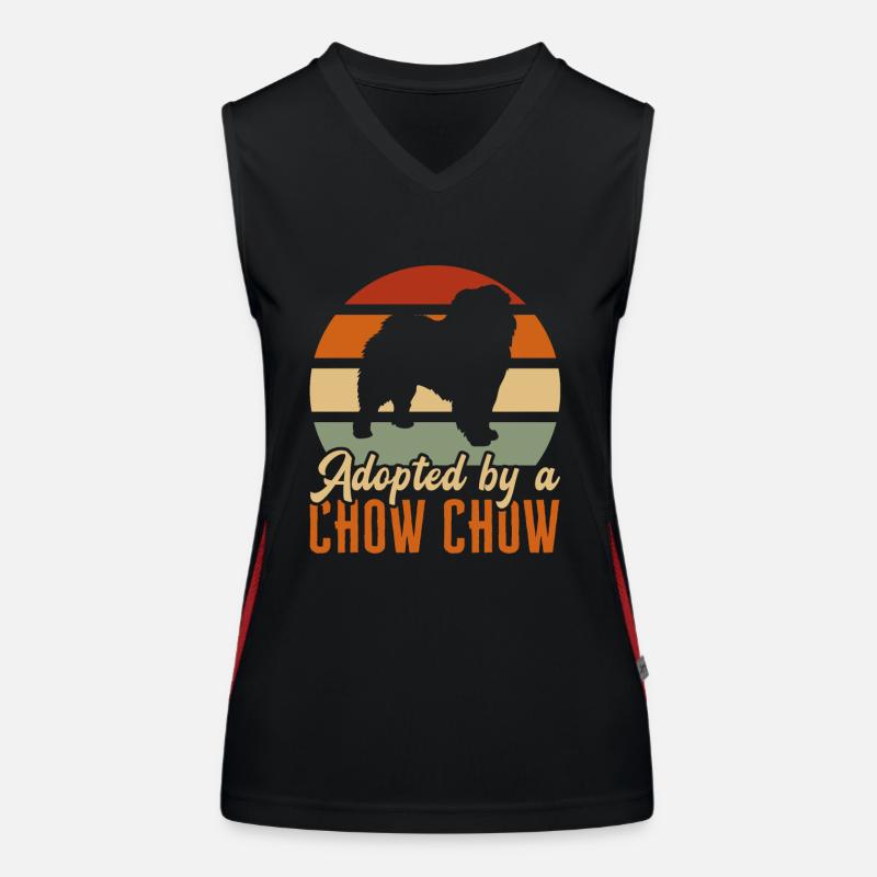 Chow Chow Chien Débardeur respirant contrasté Femme