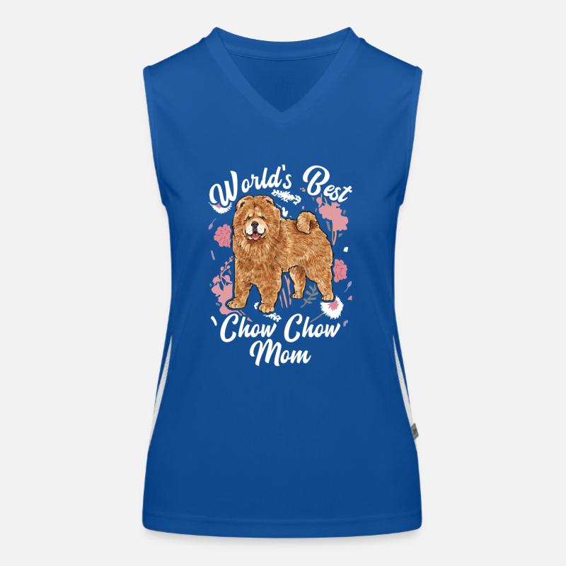 Chow Chow Hund Funktionelles Kontrast-Tank Top für Frauen
