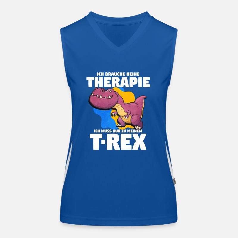 T-Rex Funktionelles Kontrast-Tank Top für Frauen