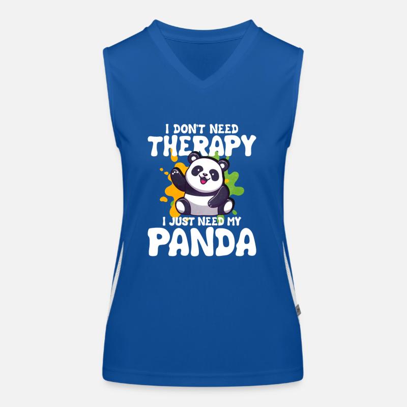 Panda Funktionelles Kontrast-Tank Top für Frauen