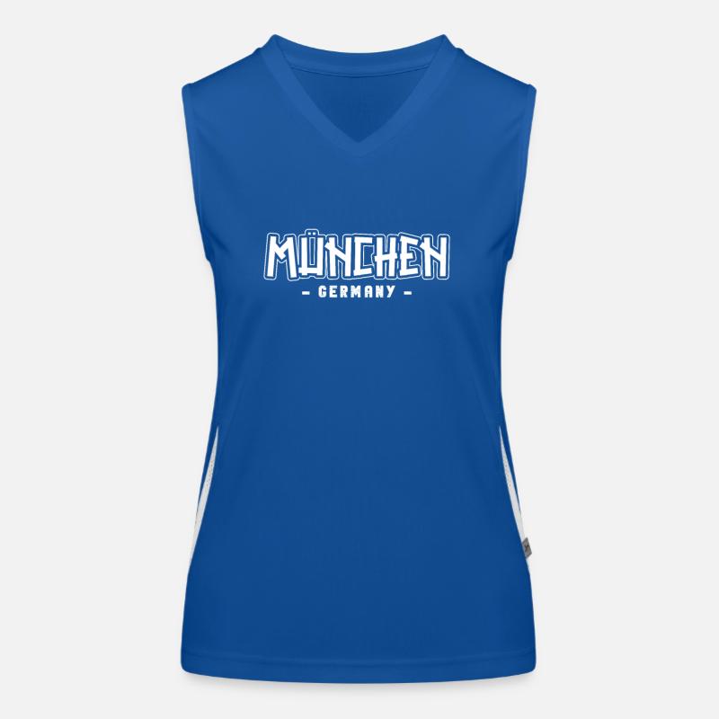 Münchnerin Münchner München Funktionelles Kontrast-Tank Top für Frauen