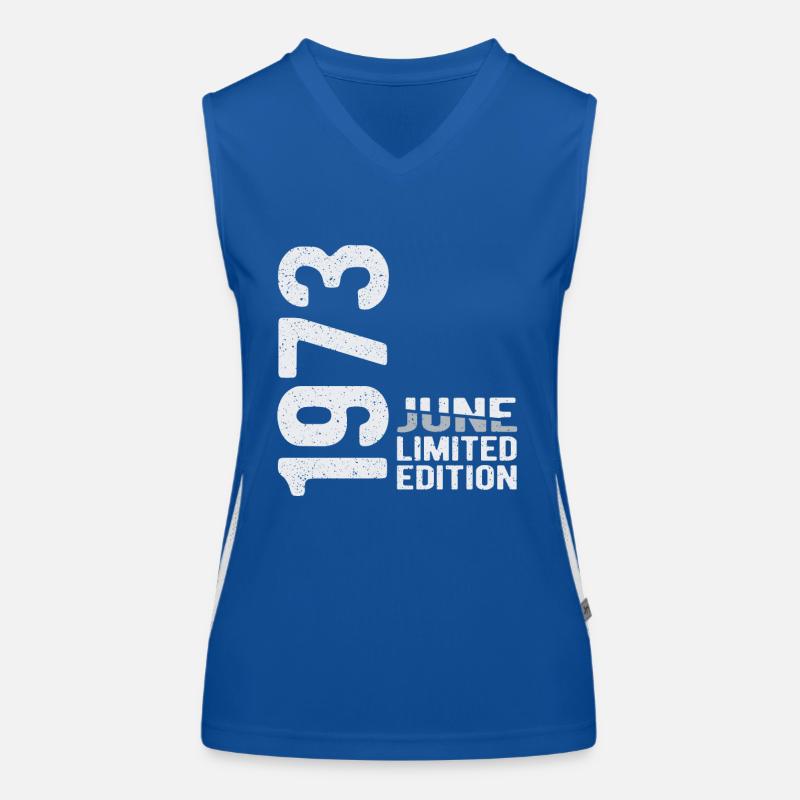 Juin 1973 édition limitée Année de naissance Débardeur respirant contrasté Femme
