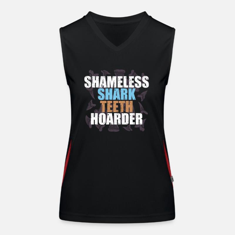 Requins, collecteurs de compteurs de requins Débardeur respirant contrasté Femme