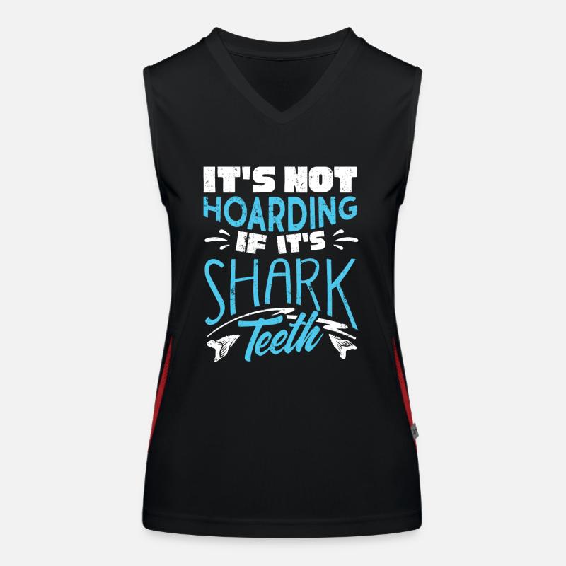 Requins, collecteurs de compteurs de requins Débardeur respirant contrasté Femme