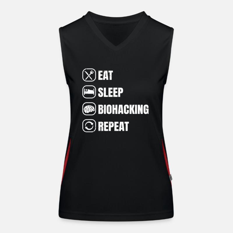 Manger Sommeil Biohacking Répéter Débardeur respirant contrasté Femme