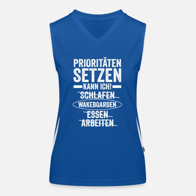 Wakeboarder Wakeboard Wakeboarding Funktionelles Kontrast-Tank Top für Frauen