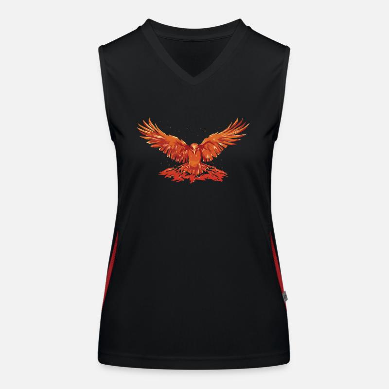 Phoenix Bird Mythical Creatures Women's Functional Contrast Tank Top