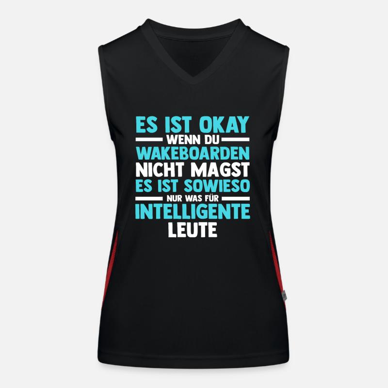 Wakeboarder Wakeboard Wakeboarding Funktionelles Kontrast-Tank Top für Frauen