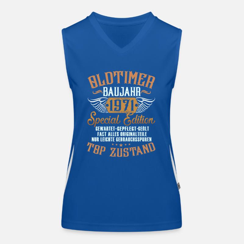 50 Geburtstag Oldtimer 1971 2021 Funktionelles Kontrast-Tank Top für Frauen