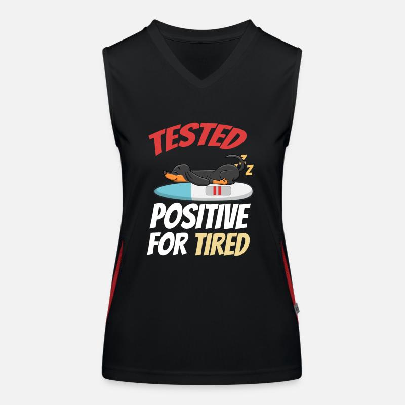Schlafen Süß Geschenk Funktionelles Kontrast-Tank Top für Frauen