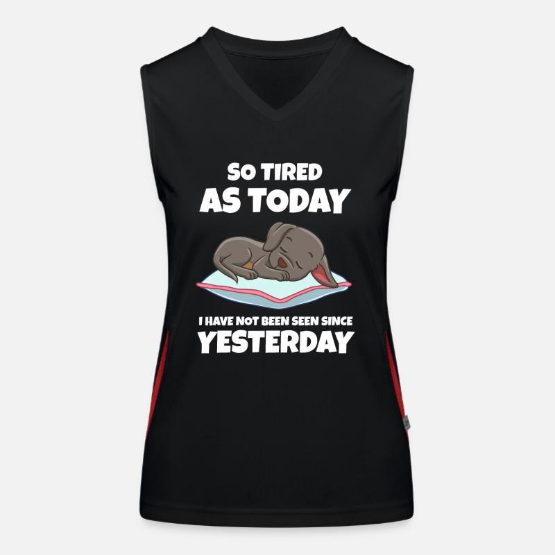 Schlafen Süß Geschenk Funktionelles Kontrast-Tank Top für Frauen