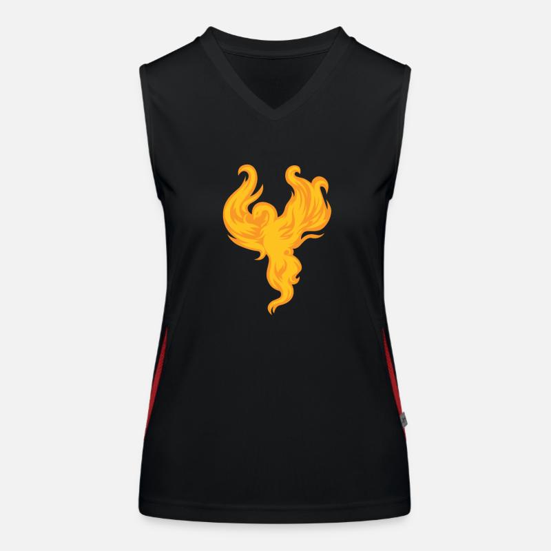 Phoenix Bird Mythical Creatures Women's Functional Contrast Tank Top