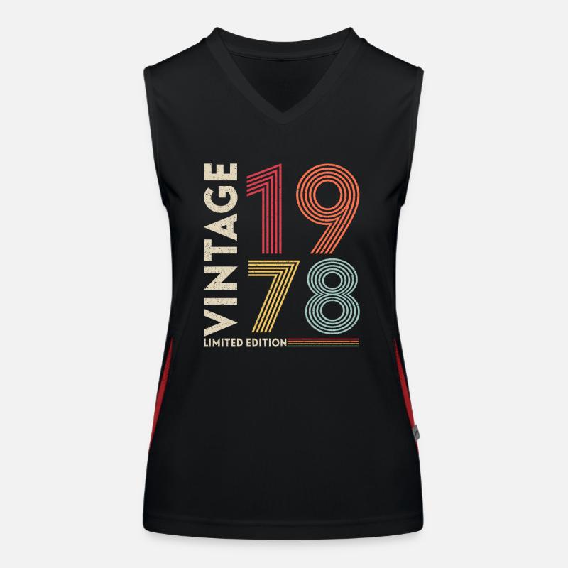 1978 Birthday Present Women's Functional Contrast Tank Top