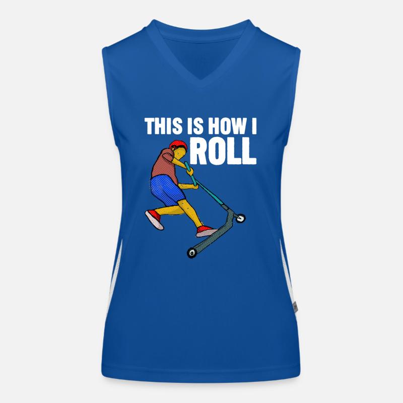 Rollerfahren So rolle ich Funktionelles Kontrast-Tank Top für Frauen