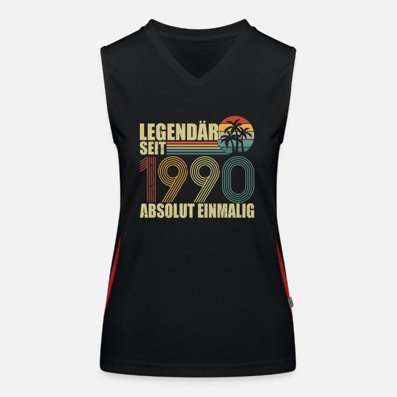 Geboren 1990 Funktionelles Kontrast-Tank Top für Frauen