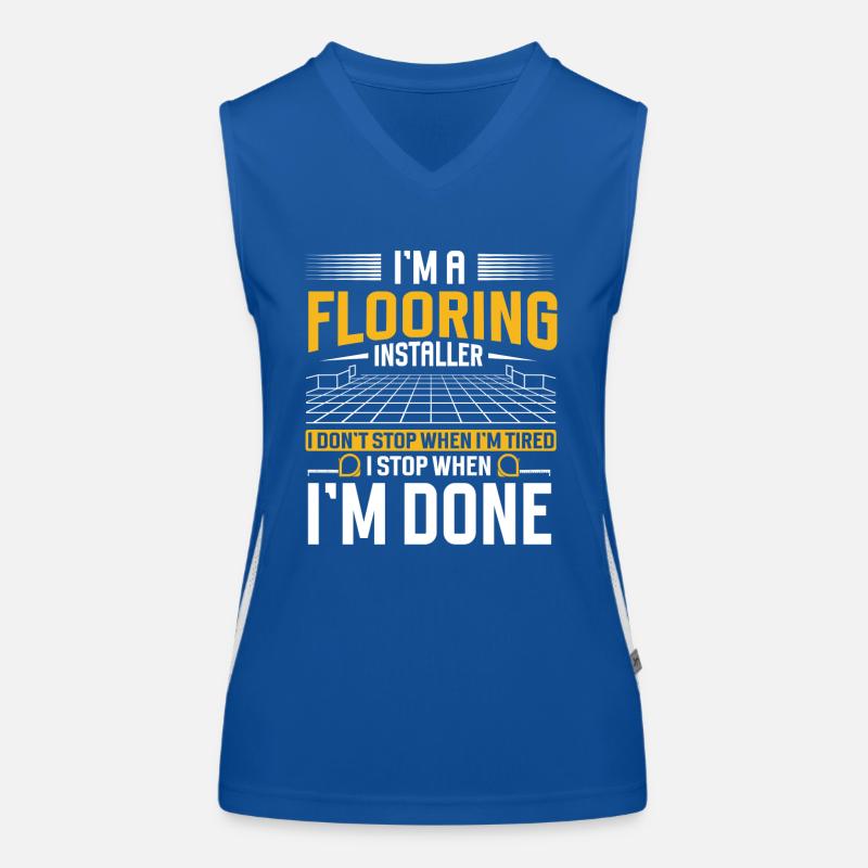 Flooring installer, tile warehouse Women's Functional Contrast Tank Top