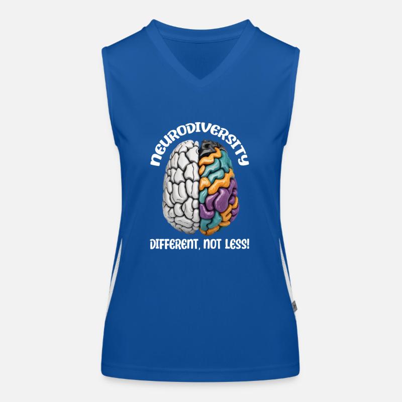 "Different, Not Less" Neurodiversity Women's Functional Contrast Tank Top