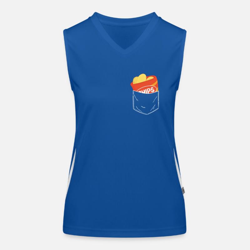 Chips Eating Snacks Candy Gift Women's Functional Contrast Tank Top