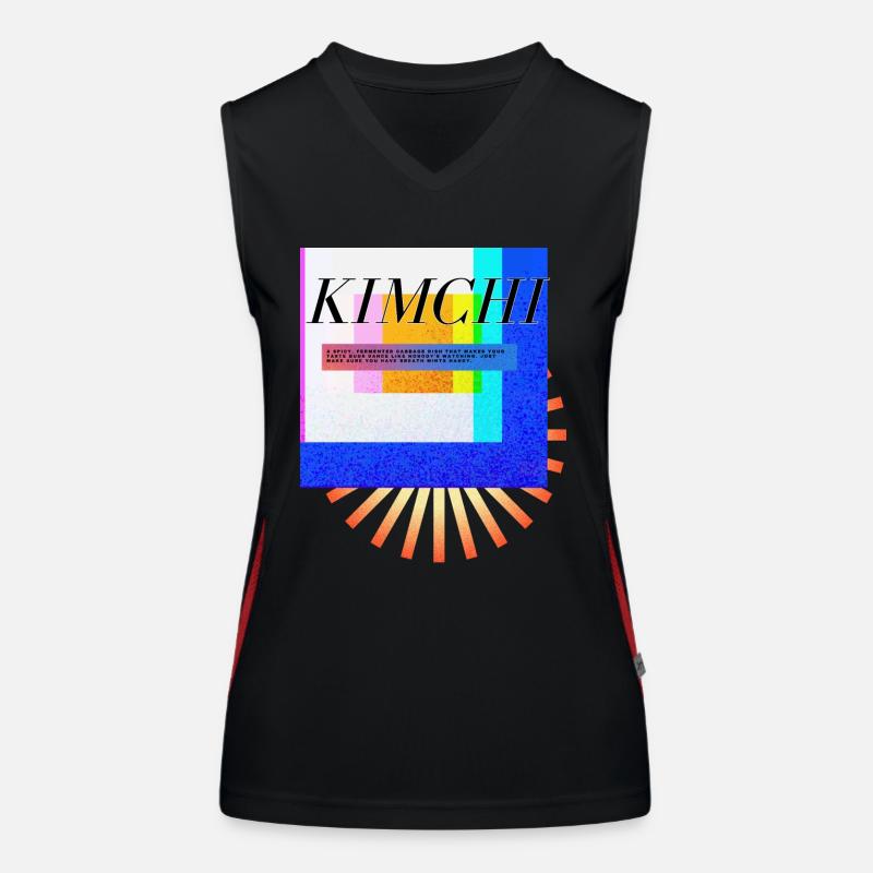 kimchi définition coréen dicton anglais Débardeur respirant contrasté Femme