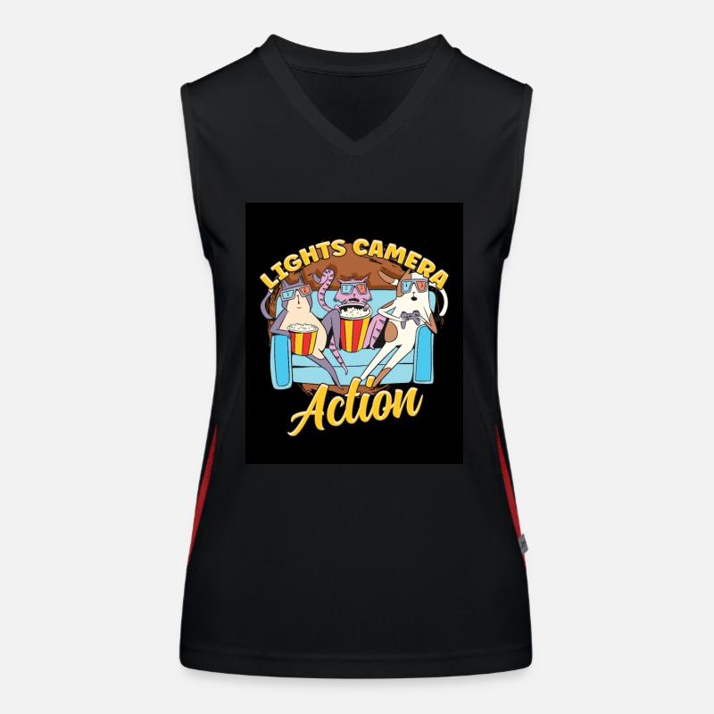 Ligts Camera Action Funktionelles Kontrast-Tank Top für Frauen