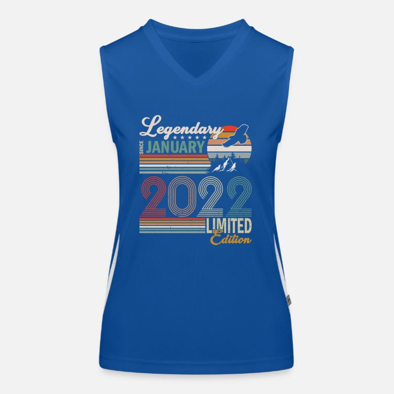 Legendär seit Januar 2022 Funktionelles Kontrast-Tank Top für Frauen