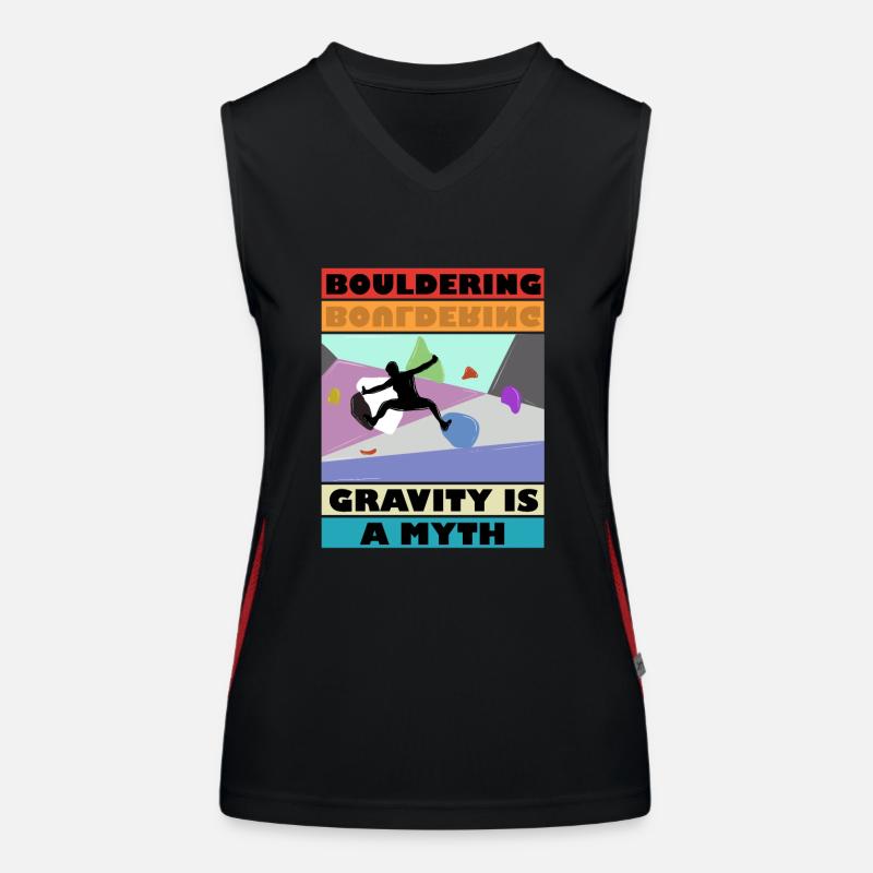 Bouldering Gravity is a Mytm 3 Funktionelles Kontrast-Tank Top für Frauen