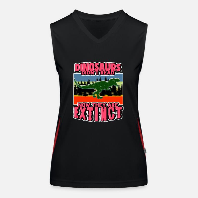 DINOSAUR 1 Funktionelles Kontrast-Tank Top für Frauen