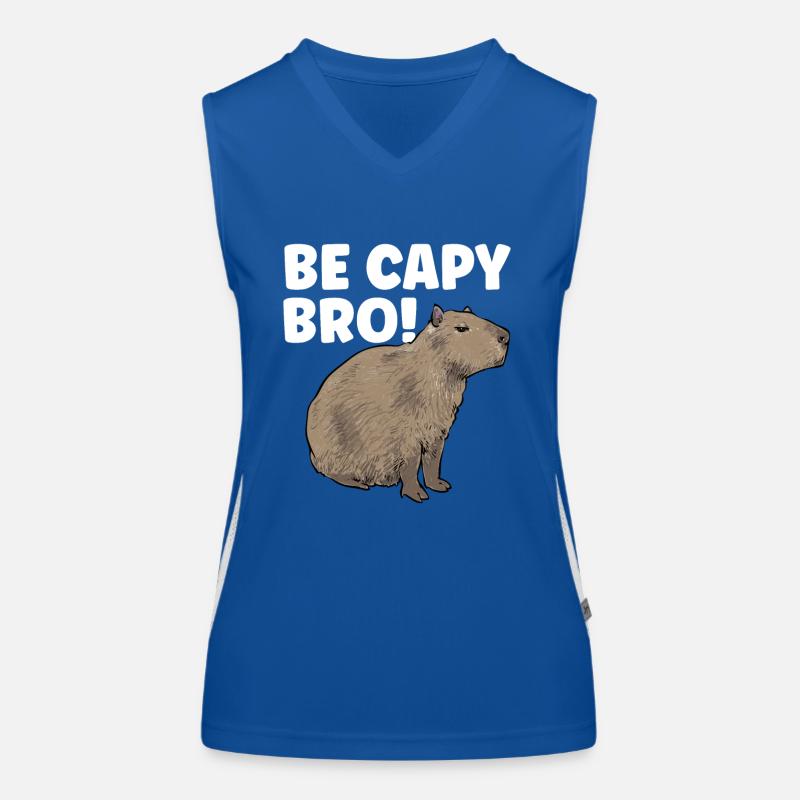 Capybara Nagetier Funktionelles Kontrast-Tank Top für Frauen