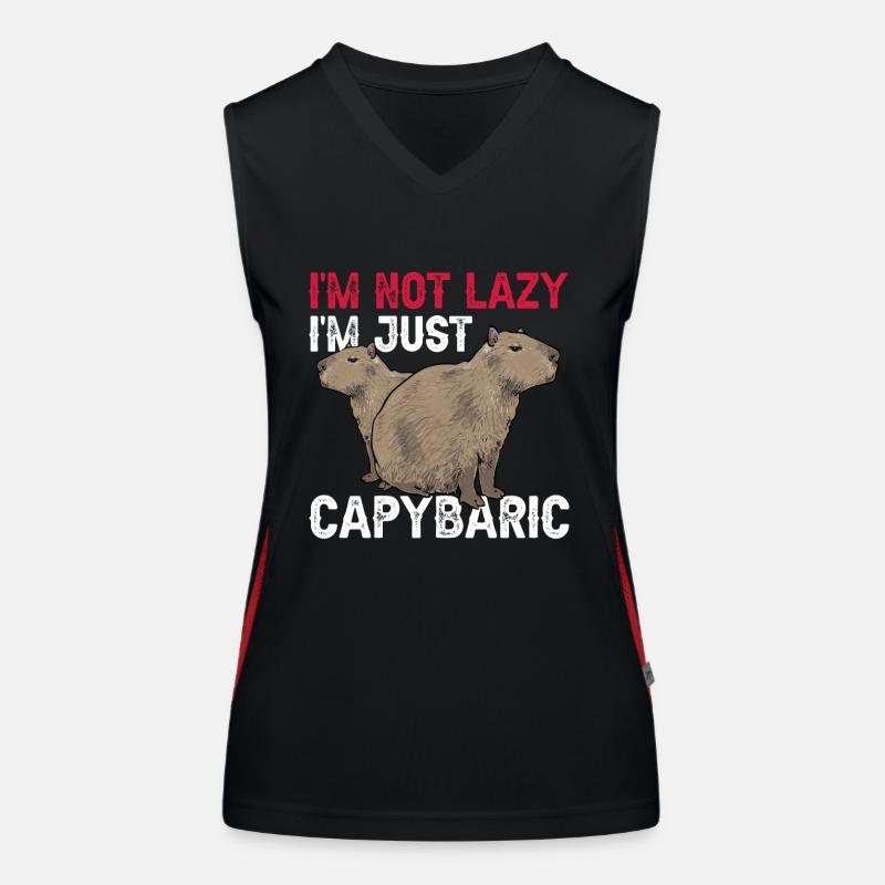 Capybara rodent Women's Functional Contrast Tank Top