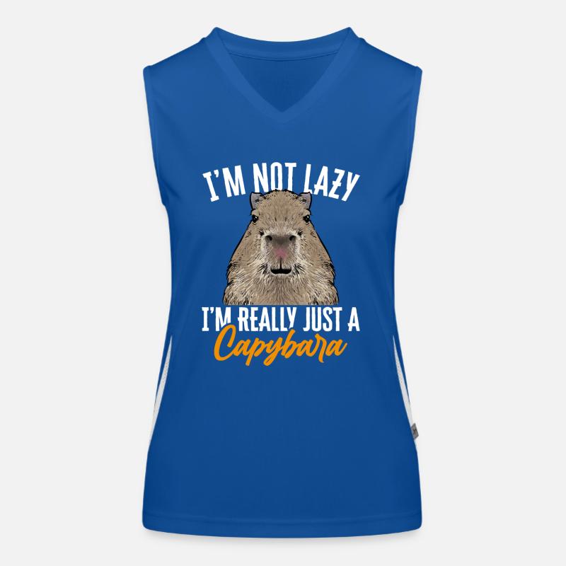 Capybara rodent Women's Functional Contrast Tank Top