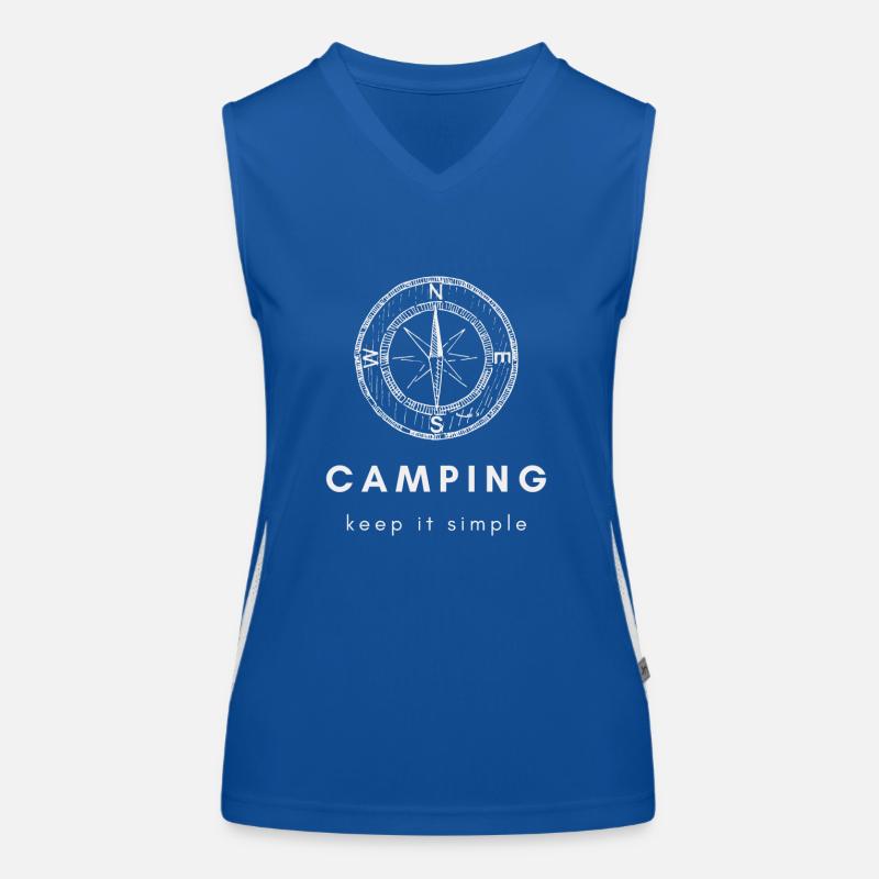 Camping Compass keep it simple Women's Functional Contrast Tank Top