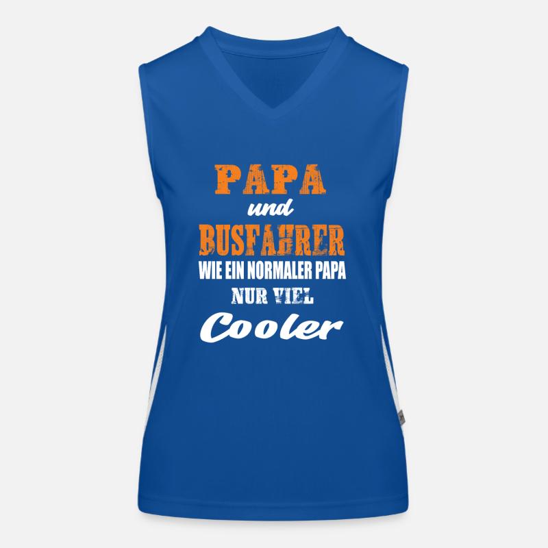 Papa und Busfahrer Funktionelles Kontrast-Tank Top für Frauen