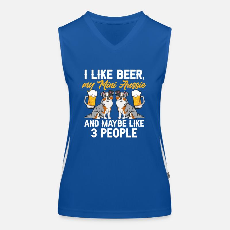 Miniature Australian Shepherd Women's Functional Contrast Tank Top