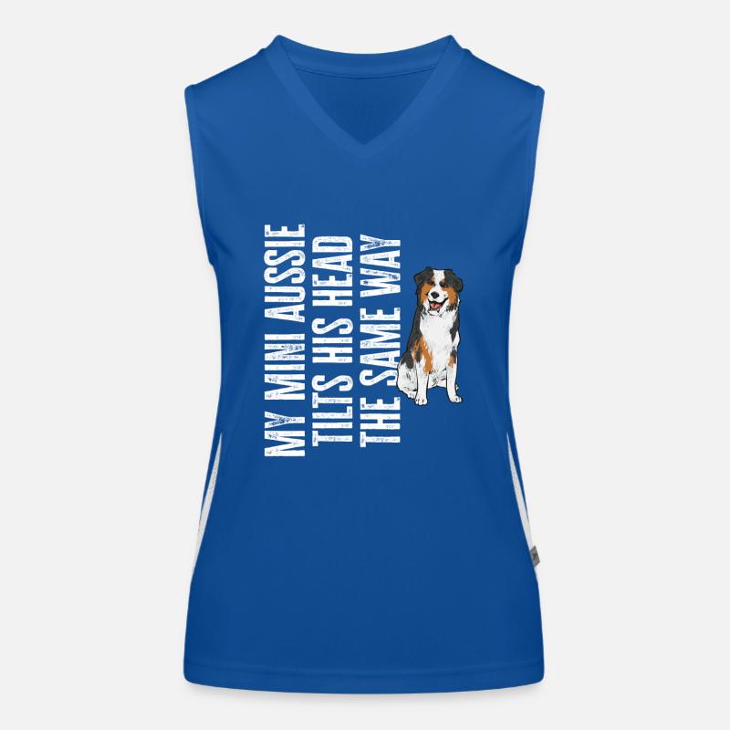 Miniature Australian Shepherd Funktionelles Kontrast-Tank Top für Frauen