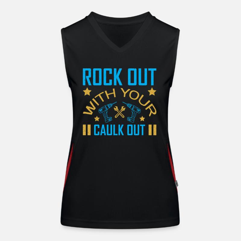 Building Design For Men Daddy Construction Worker Women's Functional Contrast Tank Top