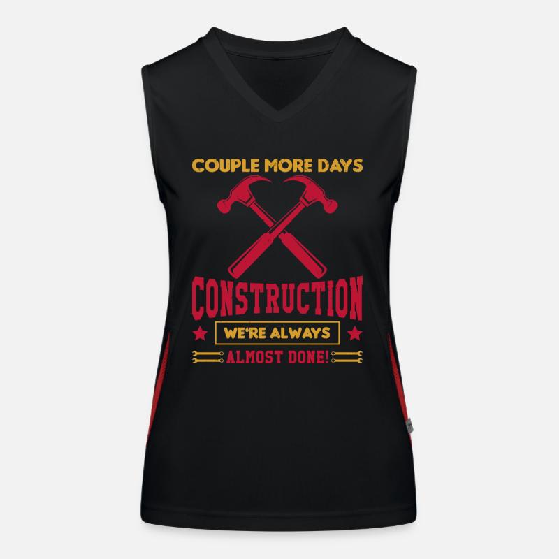Conception de bâtiment pour hommes Papa Ouvrier de la construction Débardeur respirant contrasté Femme